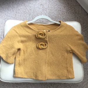 Anthropology wool cropped shrug sweater. Size M